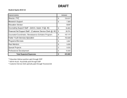 Student Equity 2015-16 Counselor/Coordinator, Renaissance