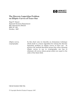 The discrete logarithm problem on elliptic curves of trace one