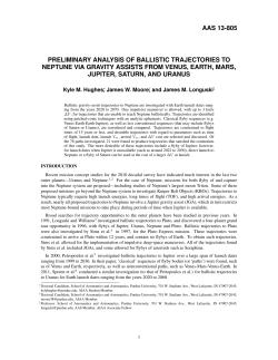 Preliminary Analysis of Ballistic Trajectories to Neptune via Gravity