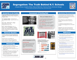 Segregation: The Truth Behind N.Y. Schools