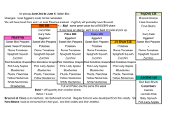 for pickup June 2nd to June 6: Italian Box VegOnly $38 Changes