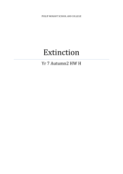 Extinction - Philip Morant School and College