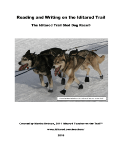 Reading and Writing on the Iditarod Trail