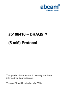 ab108410 &ndash; DRAQ5&trade; (5 mM) Protocol