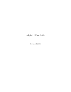 Jellyfish 2 User Guide