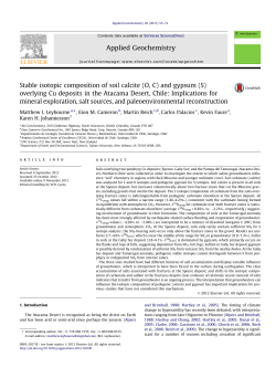 Stable isotopic composition of soil calcite (O, C