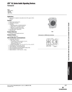 ATX KL Series Audio Signaling Devices Catalog Pages November
