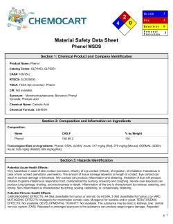 MSDS for Phenol