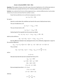 The number of terms of an AP is even, the sum of odd terms is 24, of