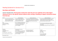 Language Arts Curriculum Alignment meeting