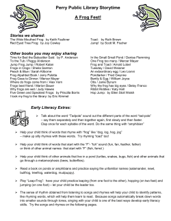 Frogs - Perry Public Library