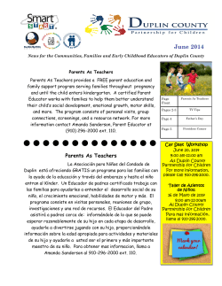 June 2014 - Duplin County Partnership for Children