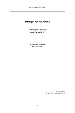 Strength For His People - Web Theology by Westcliff Press