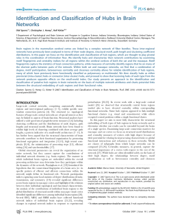 Identification and Classification of Hubs in Brain Networks