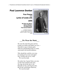 Paul Laurence Dunbar - National Humanities Center