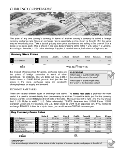 currency conversions