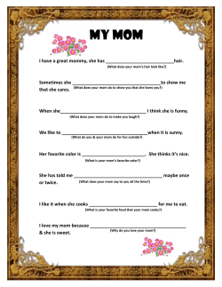MY MOM - The Pinterested Parent