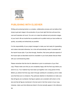 publishing with elsevier