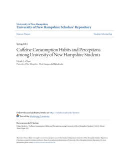 Caffeine Consumption Habits and Perceptions among University of