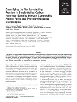 Quantifying the Semiconducting Fraction in Single