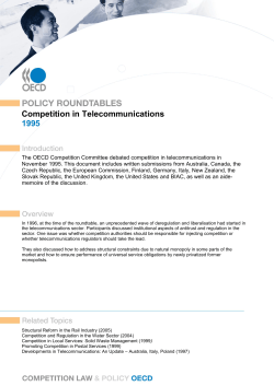 competition in telecommunications