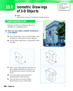 Isometric Drawings of 3-D Objects