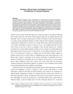 Realism`s Racial Gaze and Stephen Crane`s The Monster