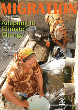 Adapting to Climate Change - IOM Publications