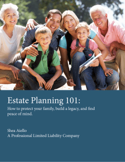 Estate Planning 101