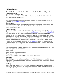 Nation Library Service Conference: April 2-7, 2016
