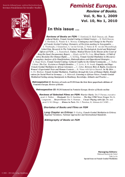 Feminist Europa. Review of Books