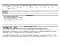 Number and Operations&mdash;Fractions &bull; Build fractions from unit