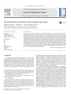 The Determinants and Effects of CEO