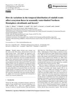How do variations in the temporal distribution of rainfall events affect