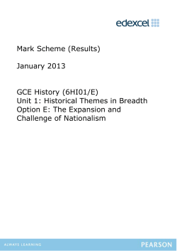 Mark scheme - Edexcel