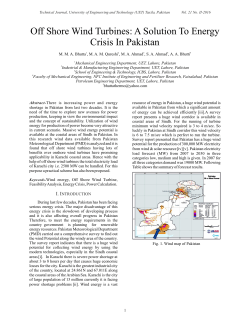 Off Shore Wind Turbines: A Solution To Energy Crisis In