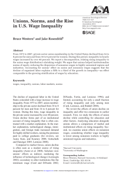 Unions, Norms, and the Rise in US Wage Inequality