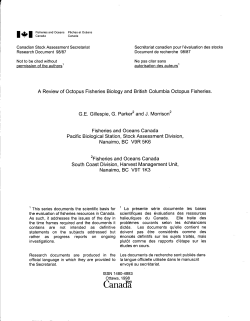 A Review of Octopus Fisheries Biology and British Columbia