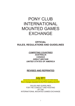 Mounted Games