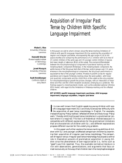 full-text article - Child Language Doctoral Program