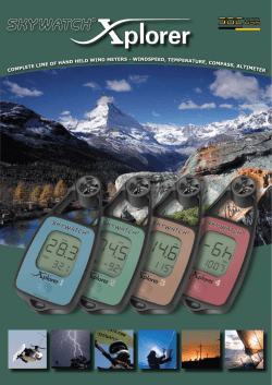 mplet e line of hand held wind meters. windspeed