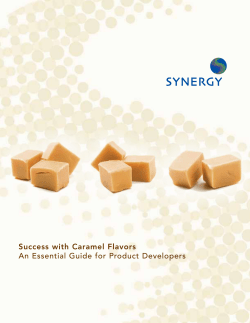 Success with Caramel Flavors An Essential Guide for Product