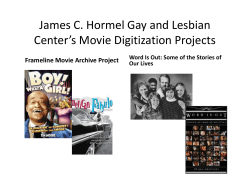 Movie Digitization Projects - San Francisco Public Library