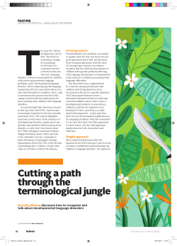 Cutting a path through the terminological jungle