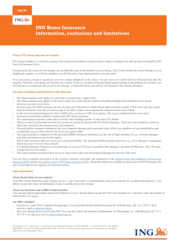 exclusions, limitations and other information related to