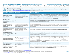 Maine Automobile Dealers Association PPO $1800 80/60