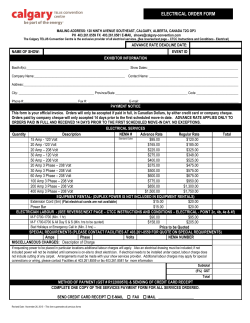Electrical - Calgary Telus Convention Centre