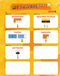 unit fraction numerator fraction equivalent fractions denominator