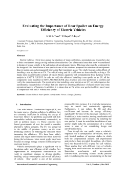 Evaluating the Importance of Rear Spoiler on Energy Efficiency of