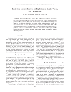 Equivalent Volume Sources for Explosions at Depth: Theory and